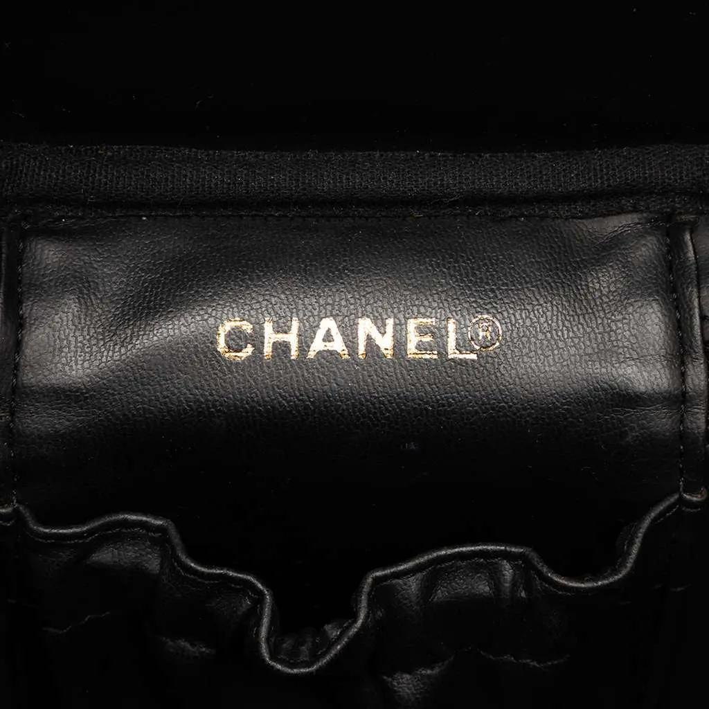 Chanel CC Caviar Vanity Bag Black Leather Very good - Box View