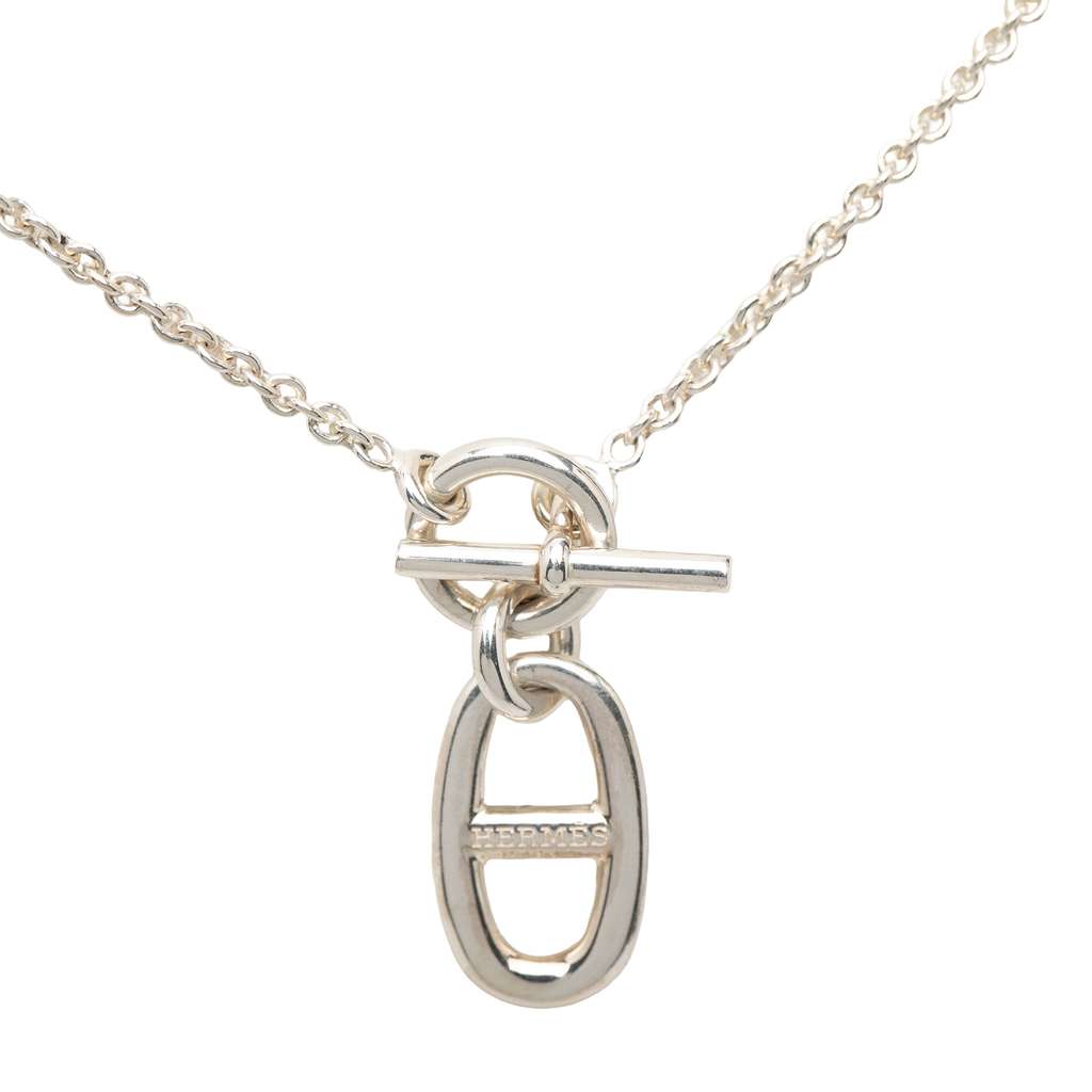 Hermès Sterling Silver Chaine d Ancre Pendant Necklace Silver Silver Good condition - Inside View