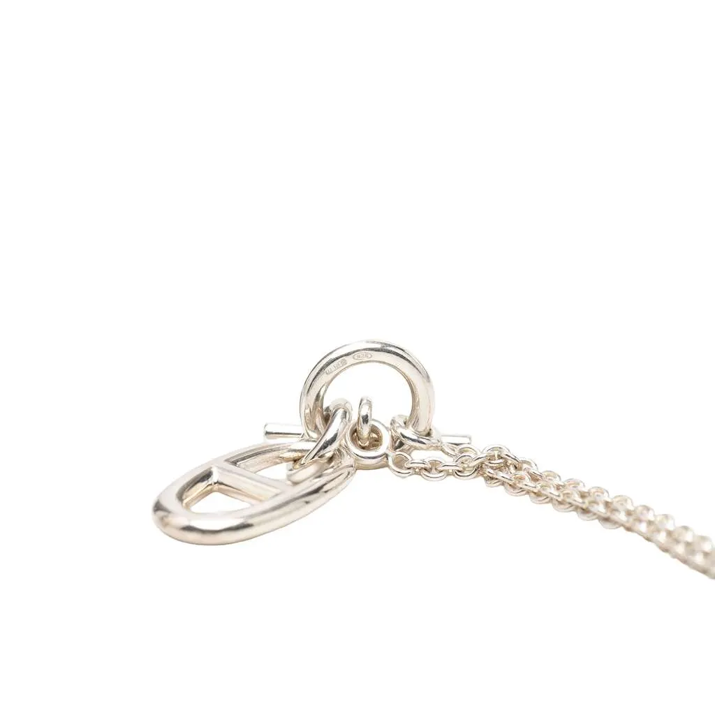 Hermès Sterling Silver Chaine d Ancre Pendant Necklace Silver Silver Very good - Model View