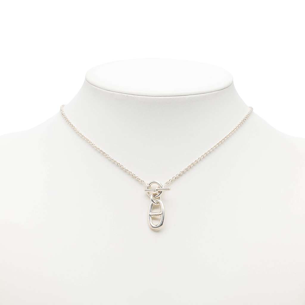 Hermès Sterling Silver Chaine d Ancre Pendant Necklace Silver Silver Good condition - Box View