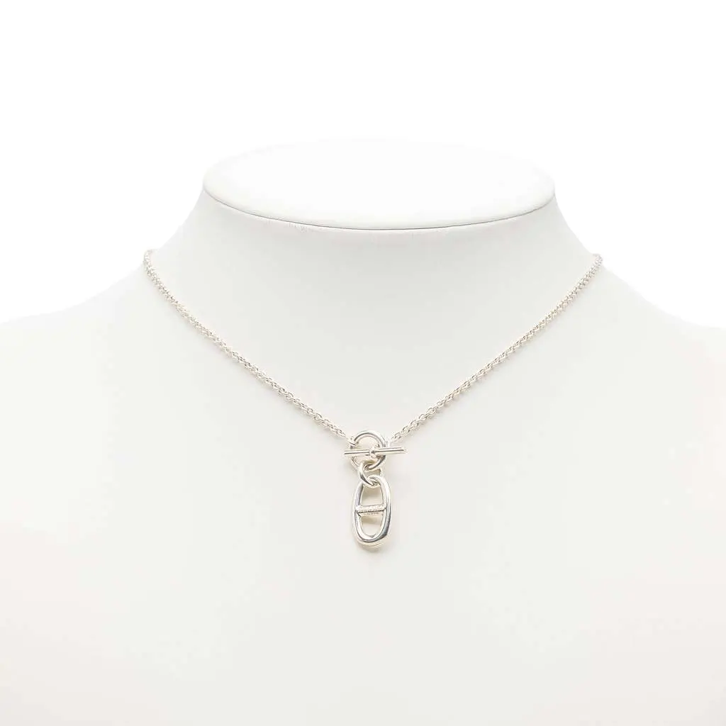 Hermès Sterling Silver Chaine d Ancre Pendant Necklace Silver Silver Very good - Box View