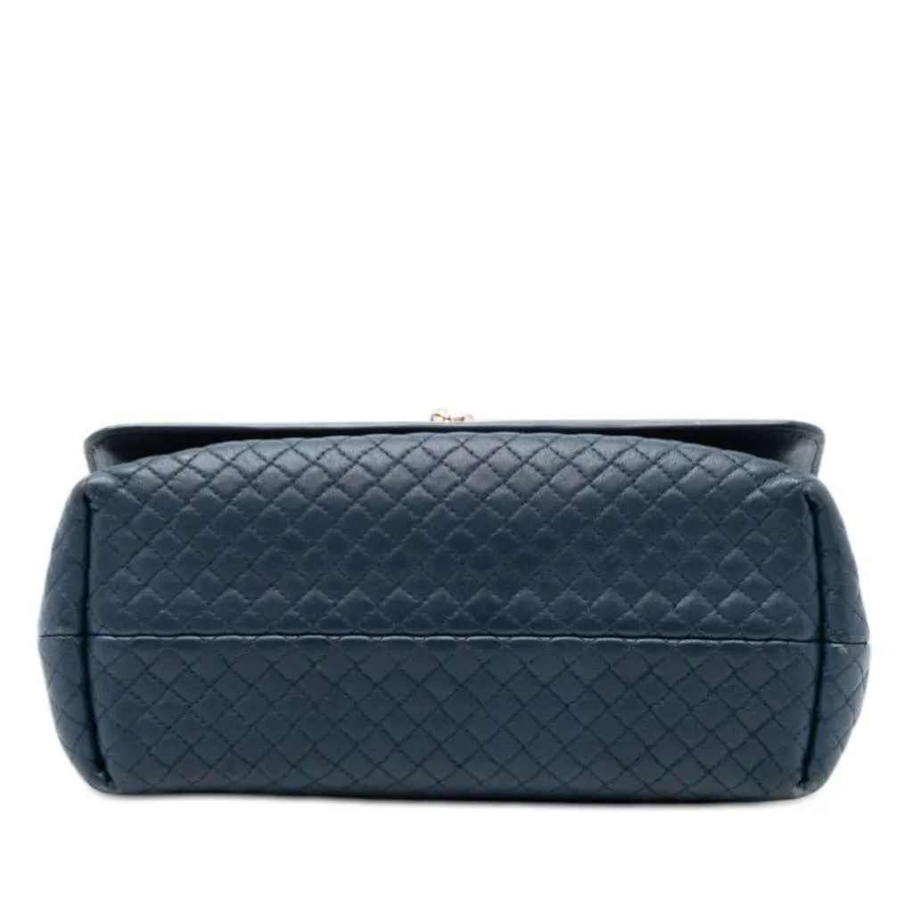 Bottega Veneta Quilted Leather Olimpia Knot Shoulder Bag Blue Leather Very good - Inside View