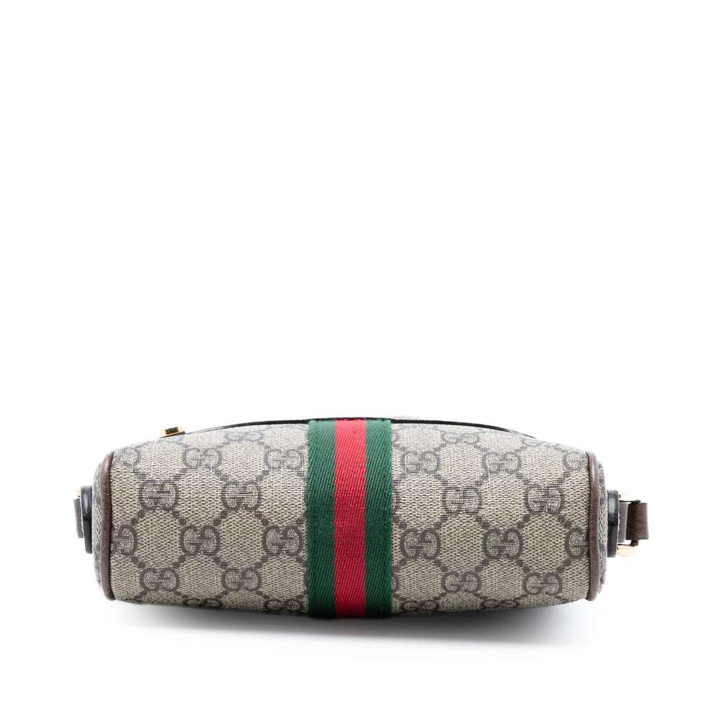 Gucci Mini GG Supreme Web Ophidia Crossbody Beige Canvas Good condition - Inside View