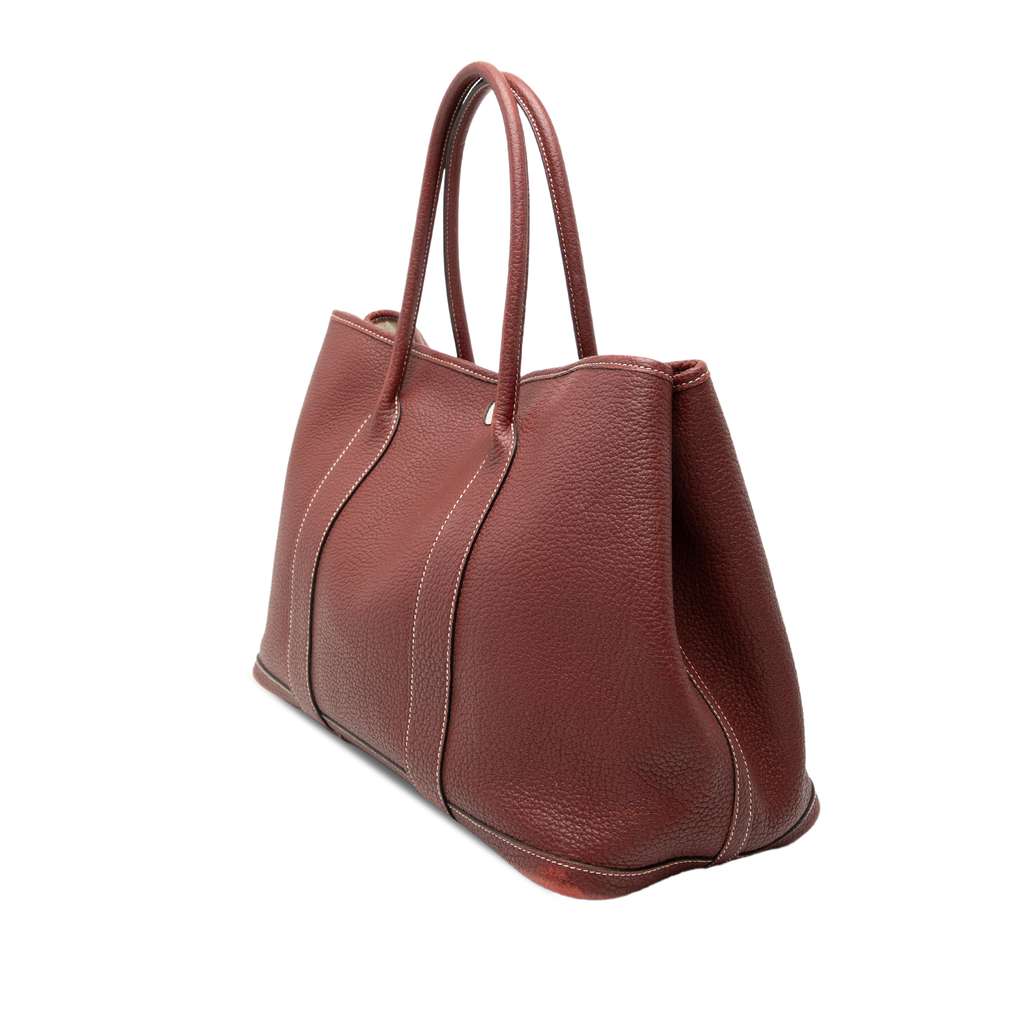 Hermès Negonda Garden Party 36 Red Leather Good condition - Back View