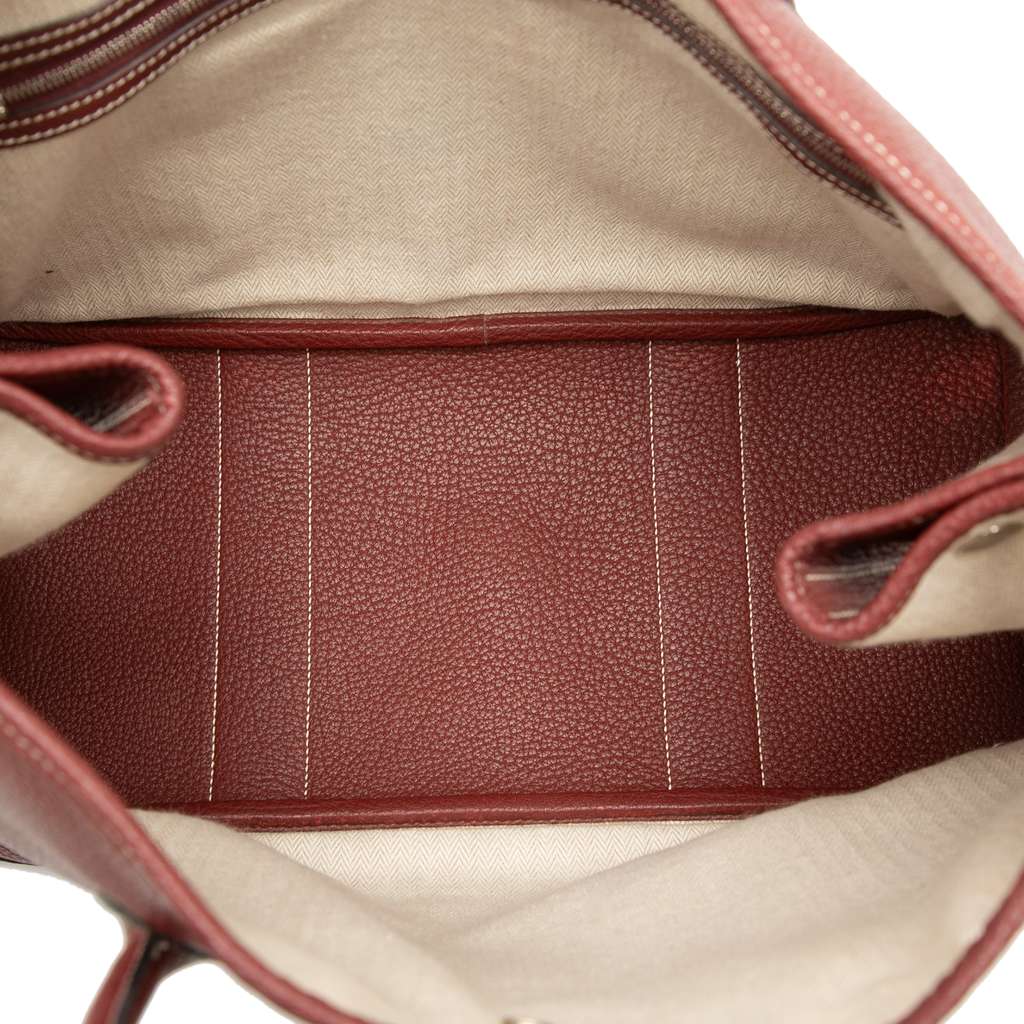 Hermès Negonda Garden Party 36 Red Leather Good condition - Model View