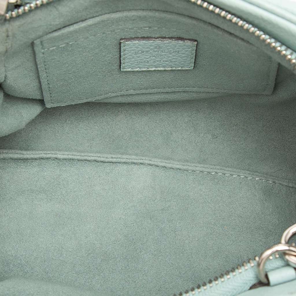 Louis Vuitton Monogram Scala Mini Pouch Blue Leather Good condition - Model View