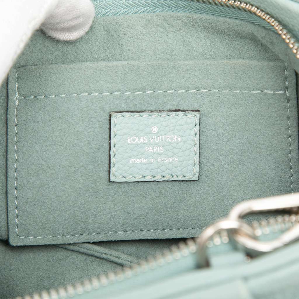 Louis Vuitton Monogram Scala Mini Pouch Blue Leather Good condition - Box View