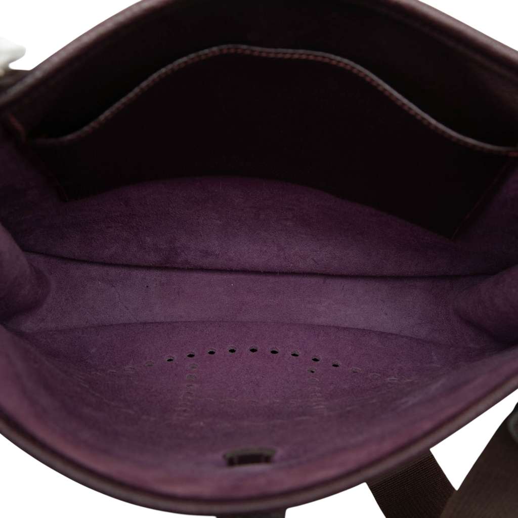 Hermès Clemence Evelyne I PM Purple Leather Good condition - Model View