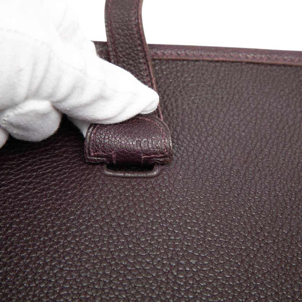 Hermès Clemence Evelyne I PM Purple Leather Good condition - Box View