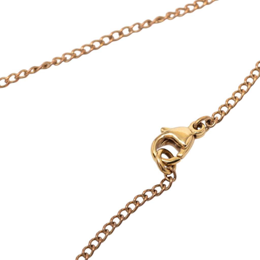 Chanel Gold Plated CC Star Pendant Necklace Gold Metal Good condition - Model View