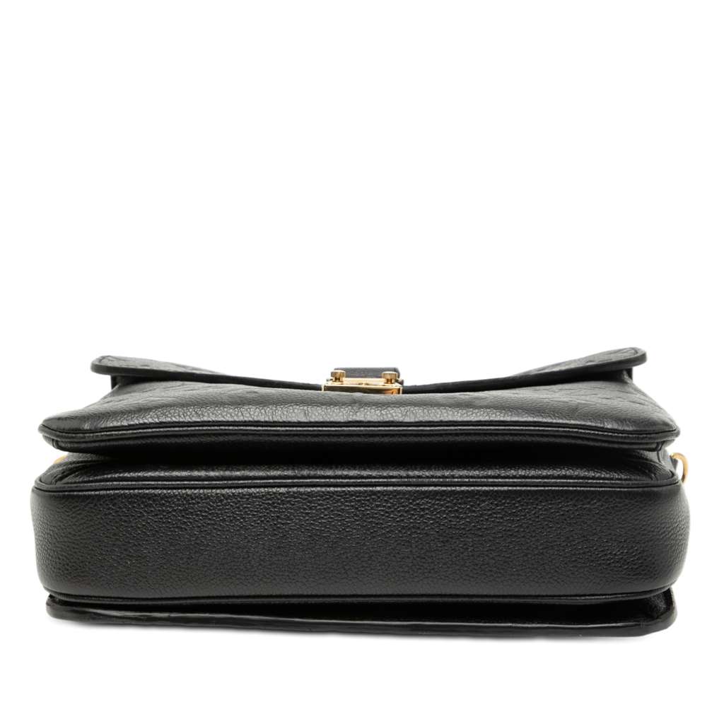 Louis Vuitton Monogram Empreinte Pochette Metis Black Leather Good condition - Inside View
