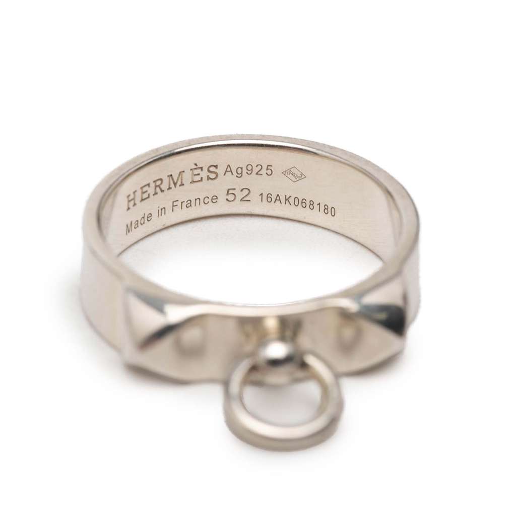 Hermès Sterling Silver Collier de Chien Ring Silver Silver Good condition - Model View