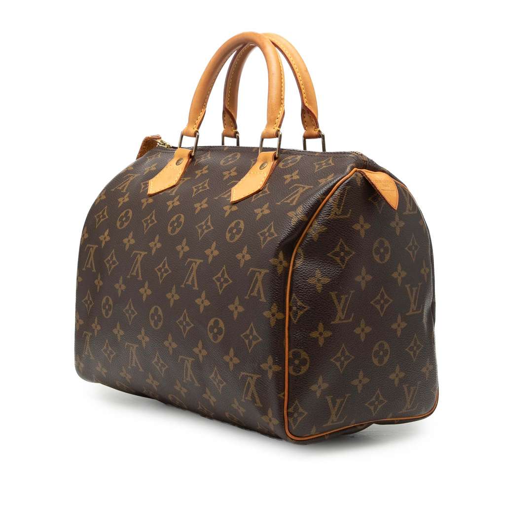 Louis Vuitton Monogram Speedy 30 Brown Good condition - Back View