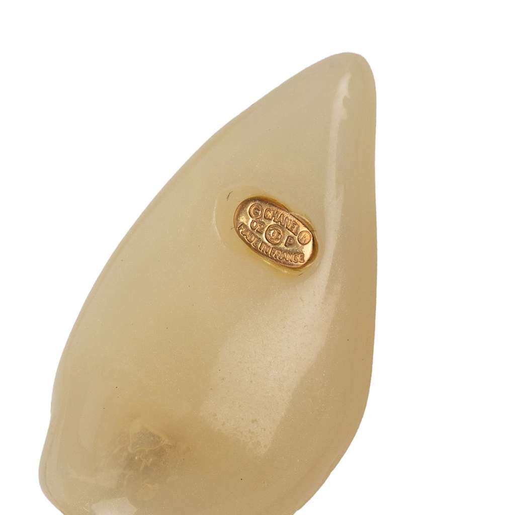 Chanel Satin and Resin Camellia Choker Necklace Silver Satin Good condition - Box View