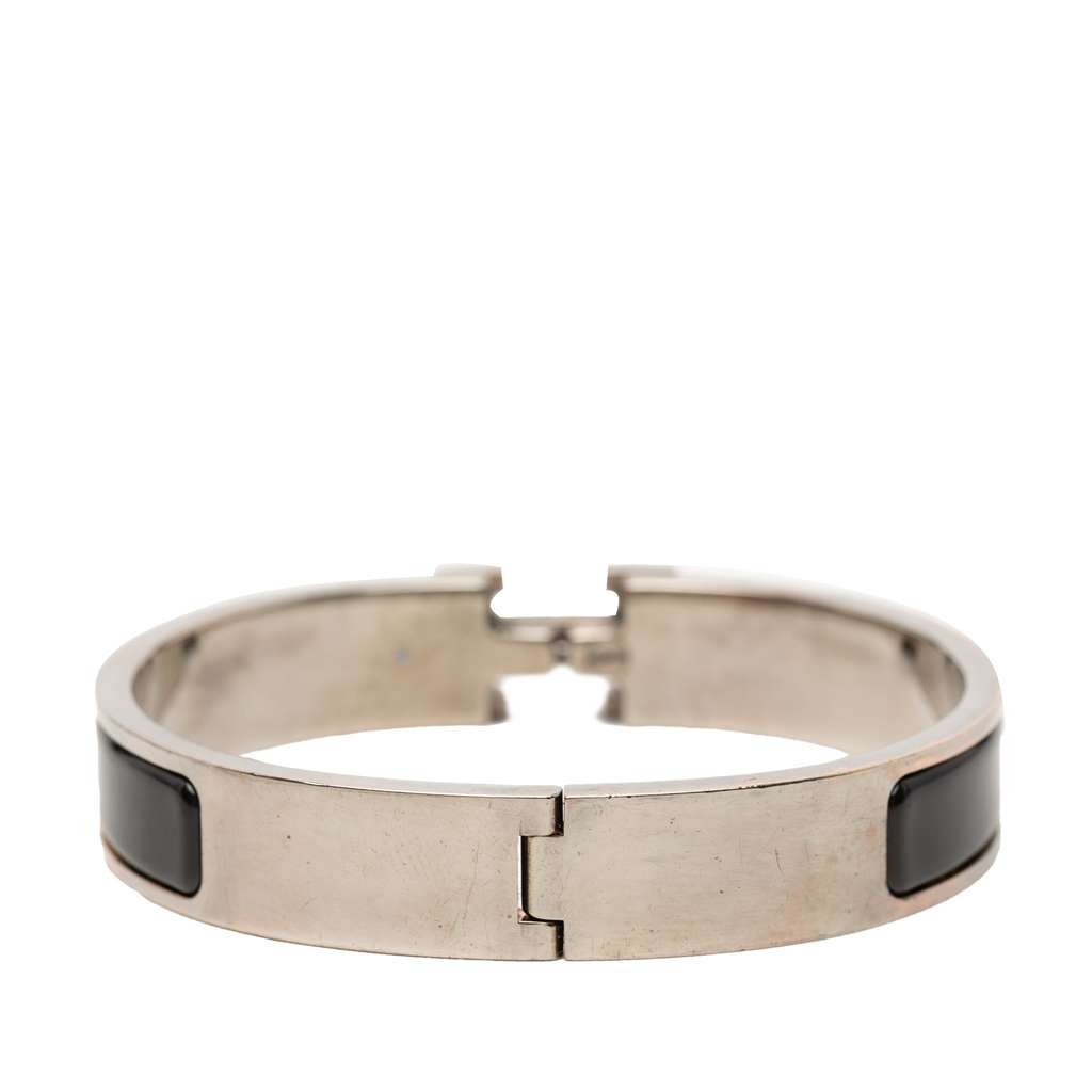 Hermès Narrow Enamel Clic H Bracelet PM Black Good condition - Inside View