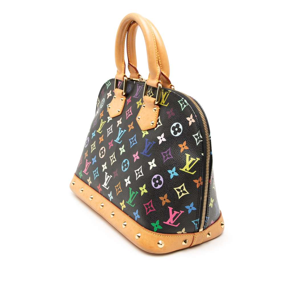 Louis Vuitton Monogram Multicolore Alma PM Black Fair condition - Back View