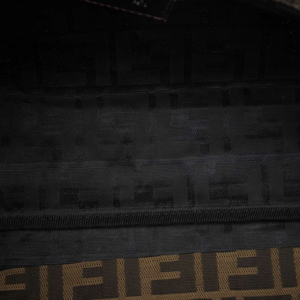 Fendi Small Zucca Canvas Tote Brown Canvas Good condition - Model View