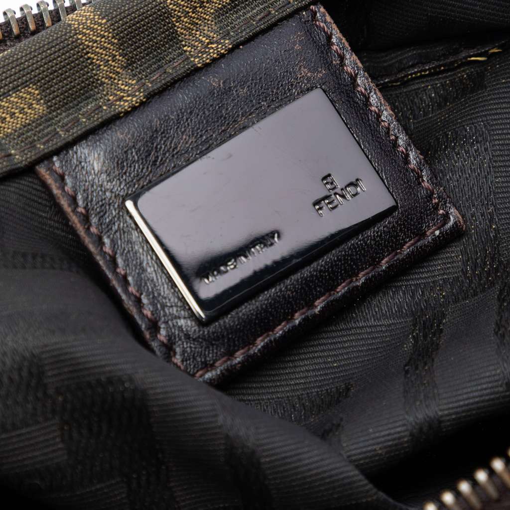 Fendi Small Zucca Canvas Tote Brown Canvas Good condition - Box View