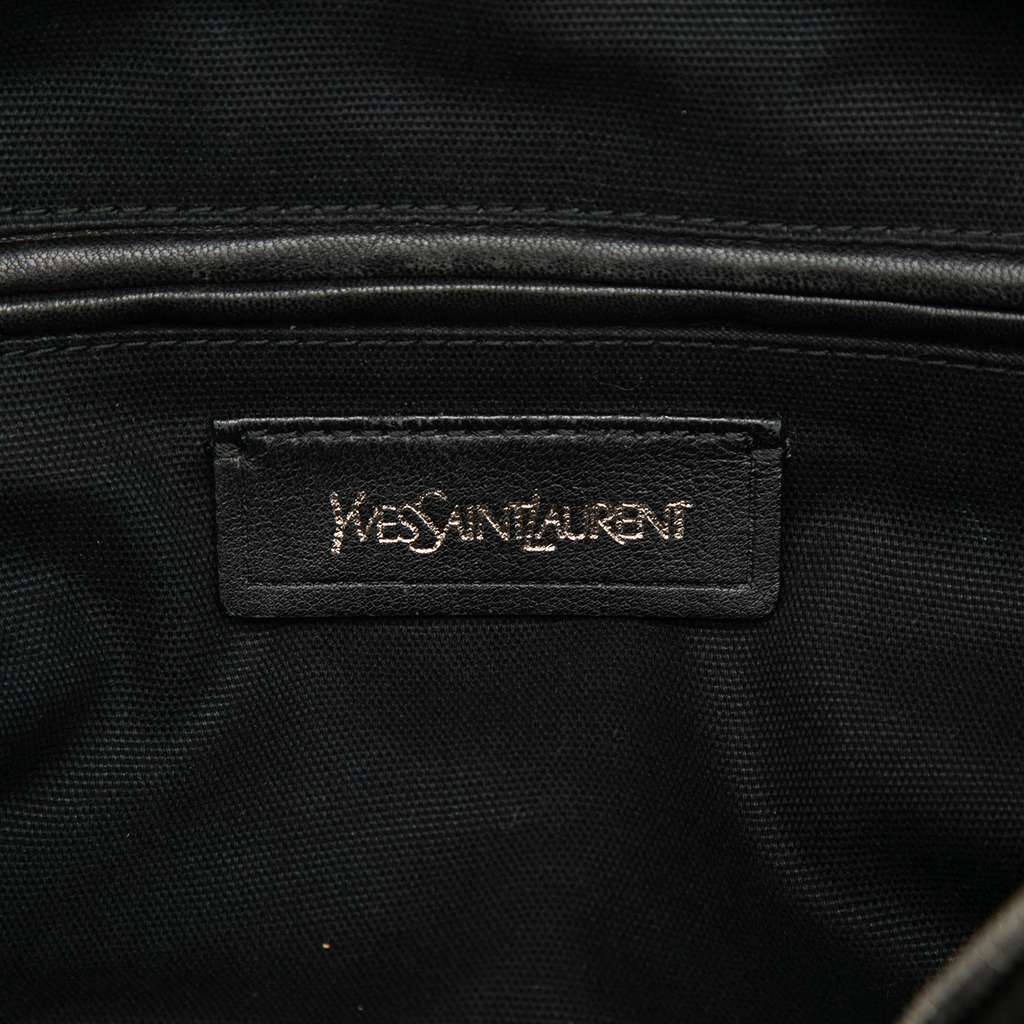 Saint Laurent Leather Studded Easy Y Handbag Black Leather Good condition - Box View