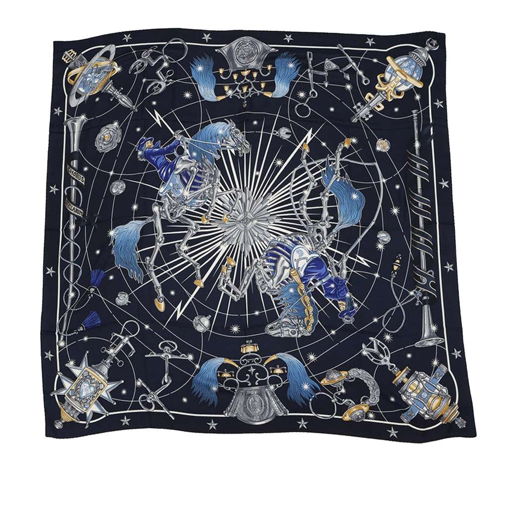 Hermès Chorus Stellarum Cashmere Silk Scarf