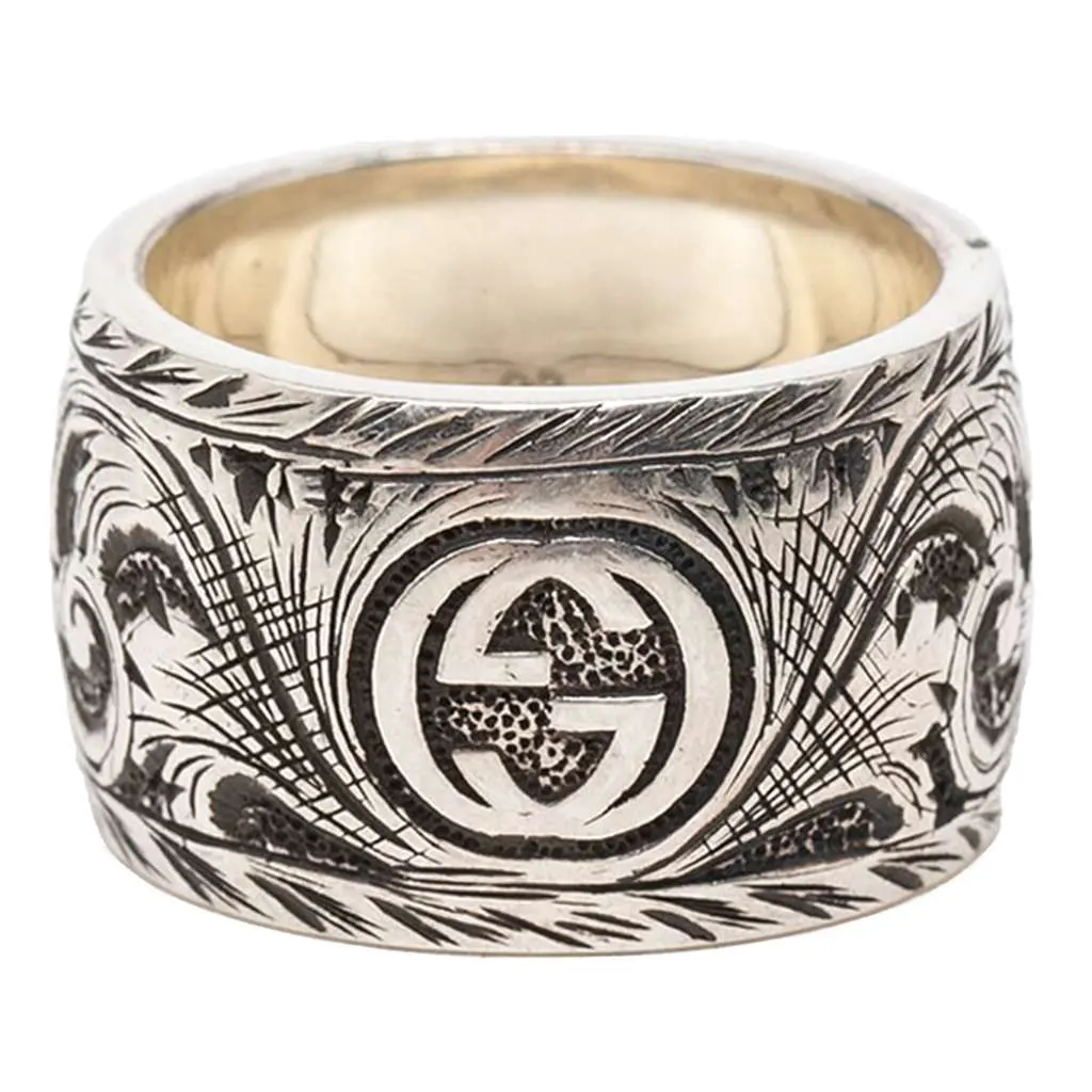 Gucci Sterling Silver Garden Feline Ring Silver Silver Very good - Inside View