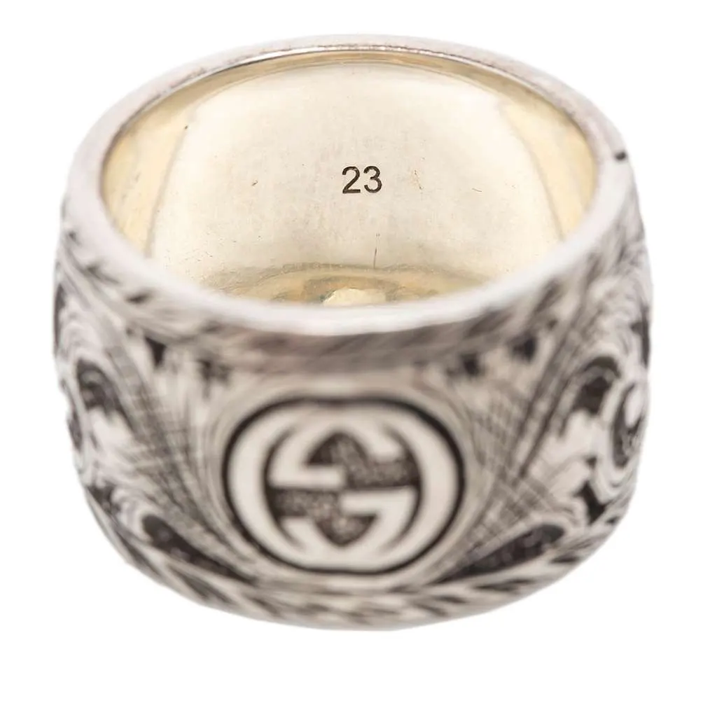 Gucci Sterling Silver Garden Feline Ring Silver Silver Very good - Box View