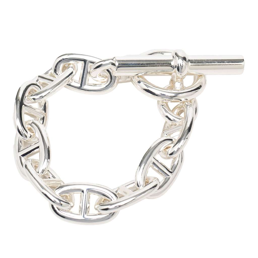 Hermès Sterling Silver Chaine D Ancre Bracelet GM Silver Silver Good condition - Inside View