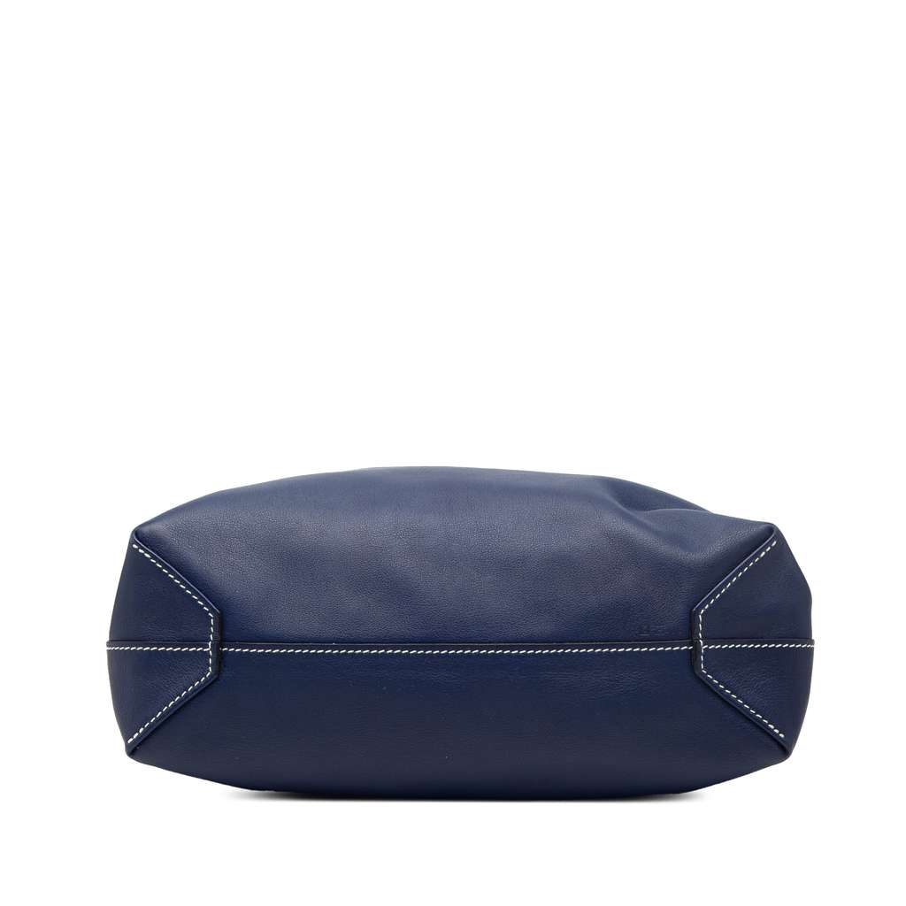 Hermès Clemence Double Sens 28 Blue Leather Good condition - Inside View