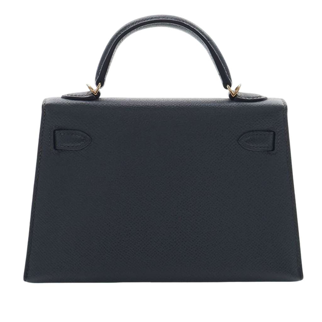 Hermès Mini Epsom Kelly II Sellier 20 Green Leather Good condition - Model View