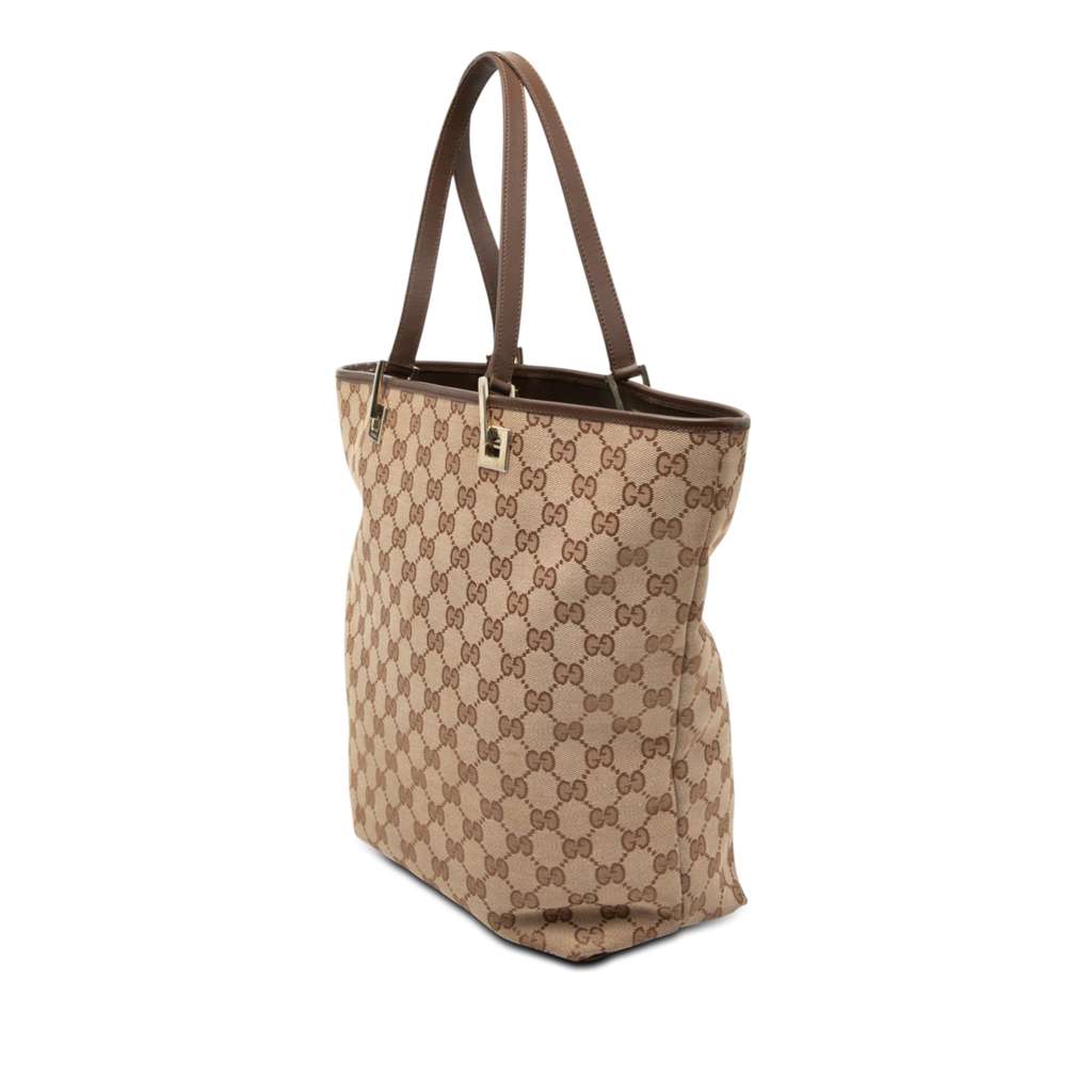 Gucci GG Canvas Tote Beige Canvas Good condition - Back View