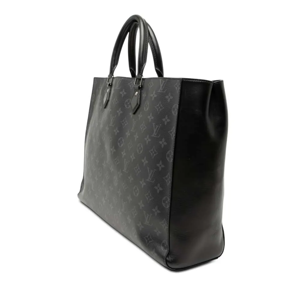 Louis Vuitton Monogram Eclipse Grand Sac Tote Black Very good - Back View