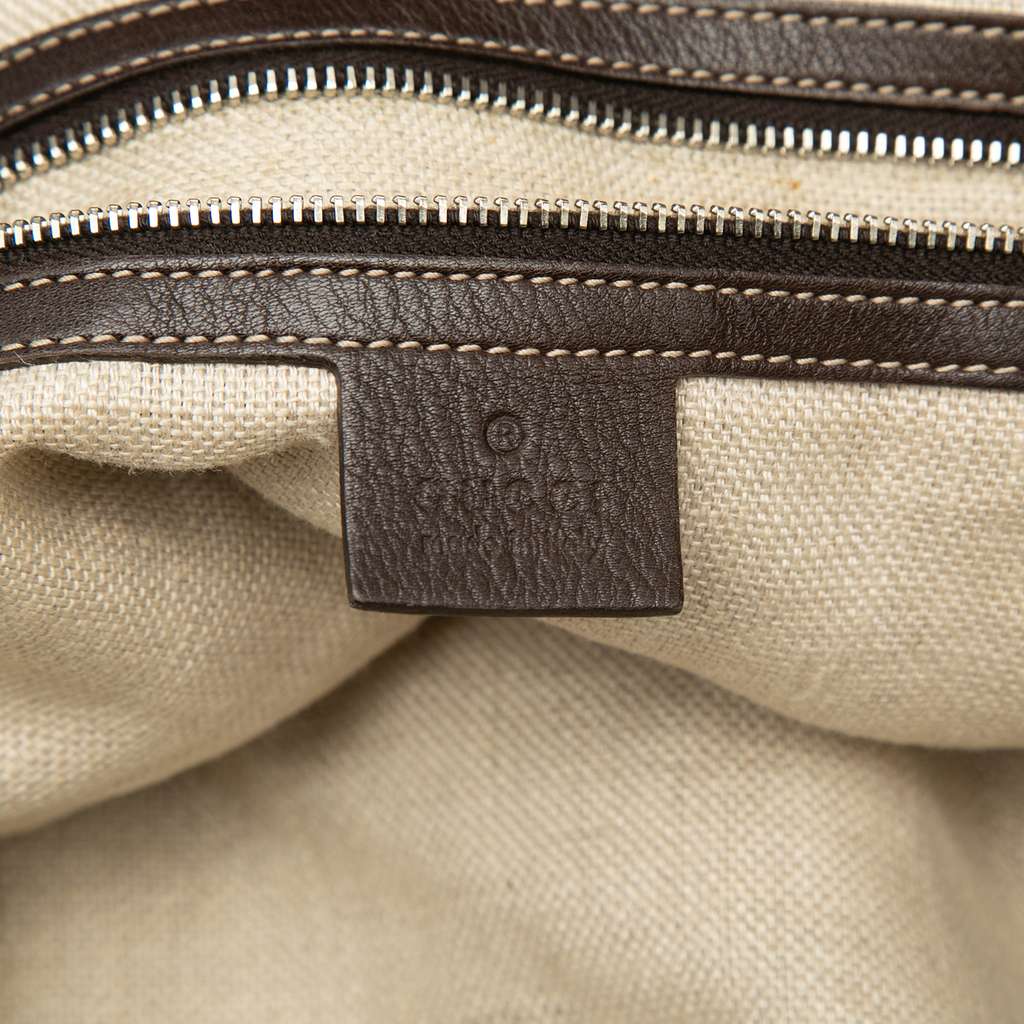 Gucci Medium GG Canvas Icon Bit Tote Beige Canvas Good condition - Box View