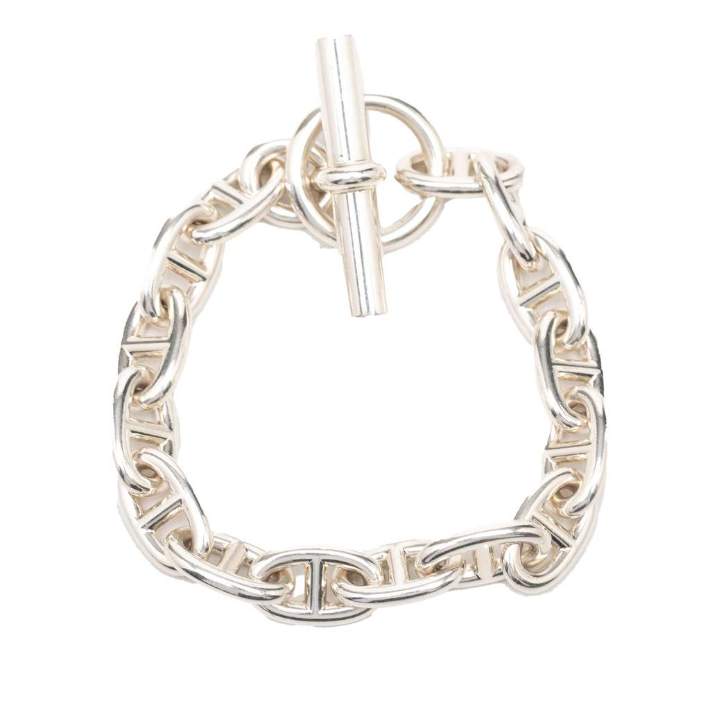 Hermès Sterling Silver Chaine d'ancre Bracelet MM