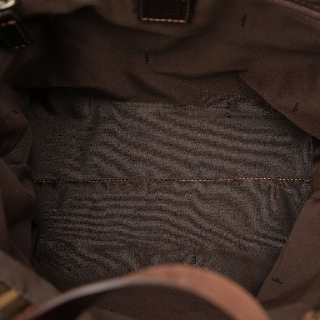 Fendi Zucca Canvas Tote Brown Canvas Good condition - Model View