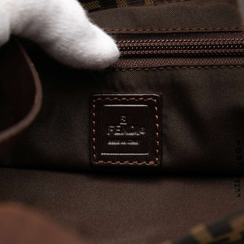 Fendi Zucca Canvas Tote Brown Canvas Good condition - Box View