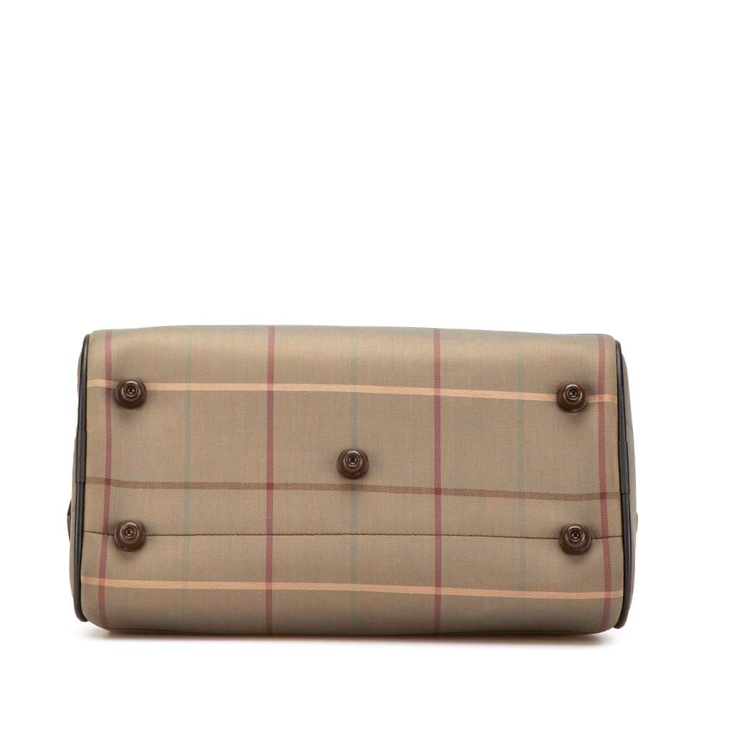 Burberry Vintage Check Canvas Boston Brown Canvas Good condition - Inside View
