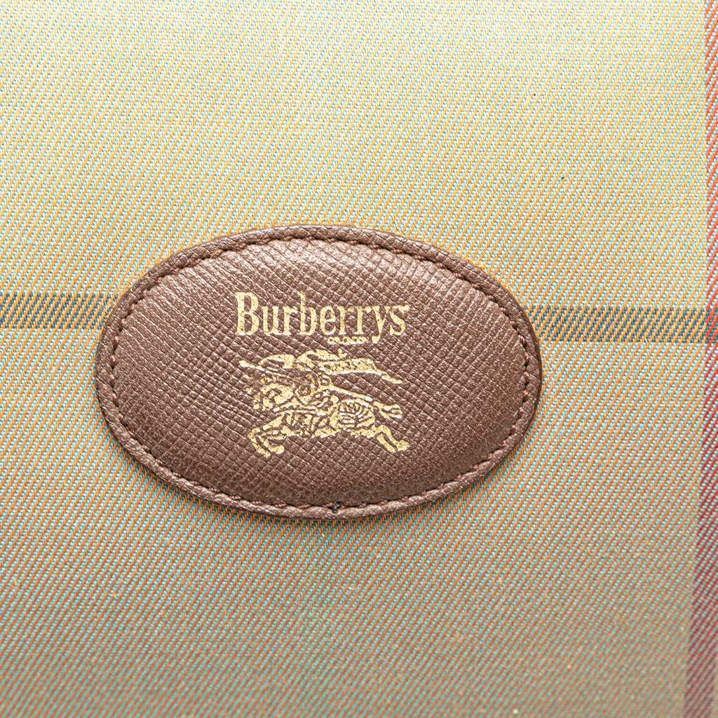 Burberry Vintage Check Canvas Boston Brown Canvas Good condition - Box View