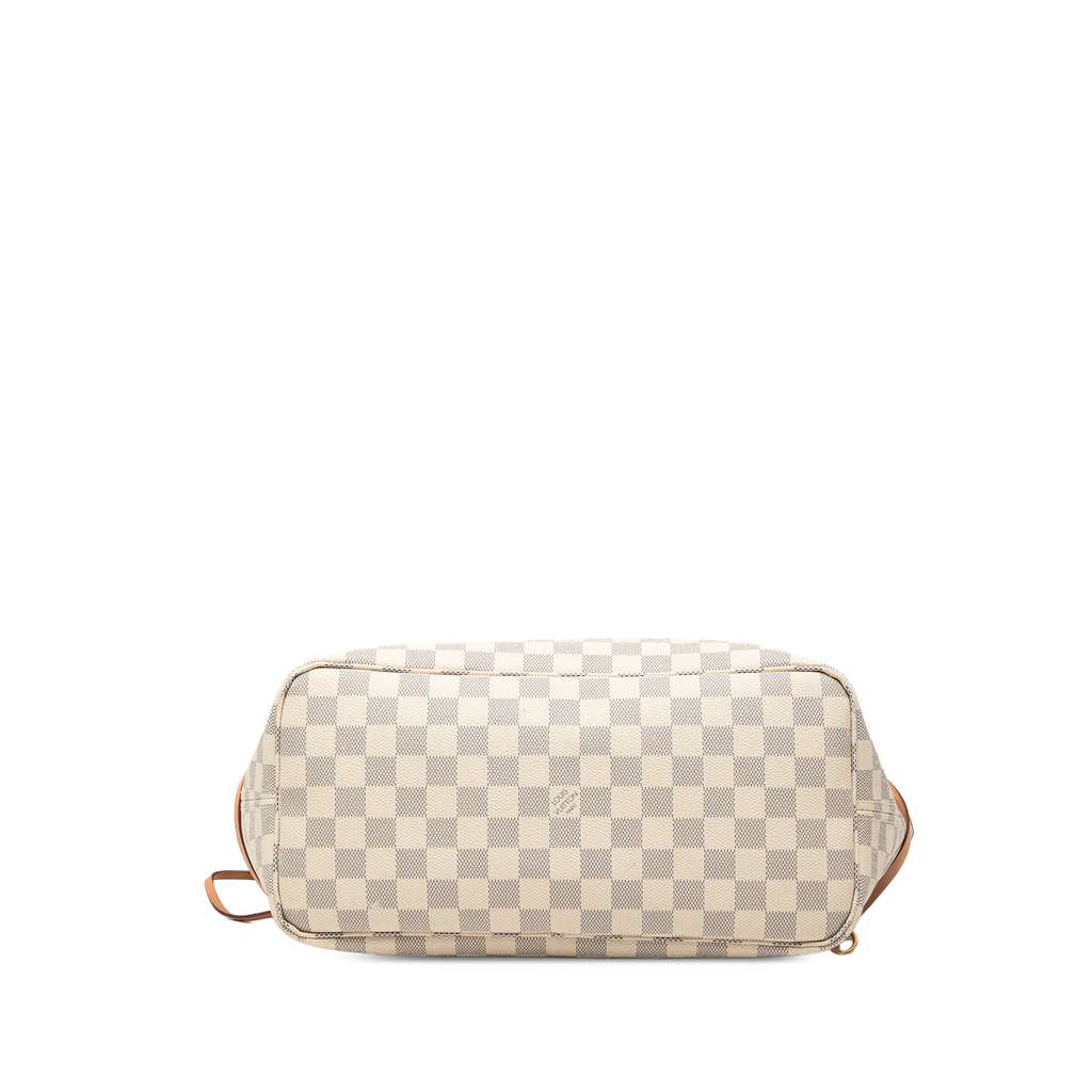 Louis Vuitton Damier Azur Neverfull MM White Good condition - Inside View