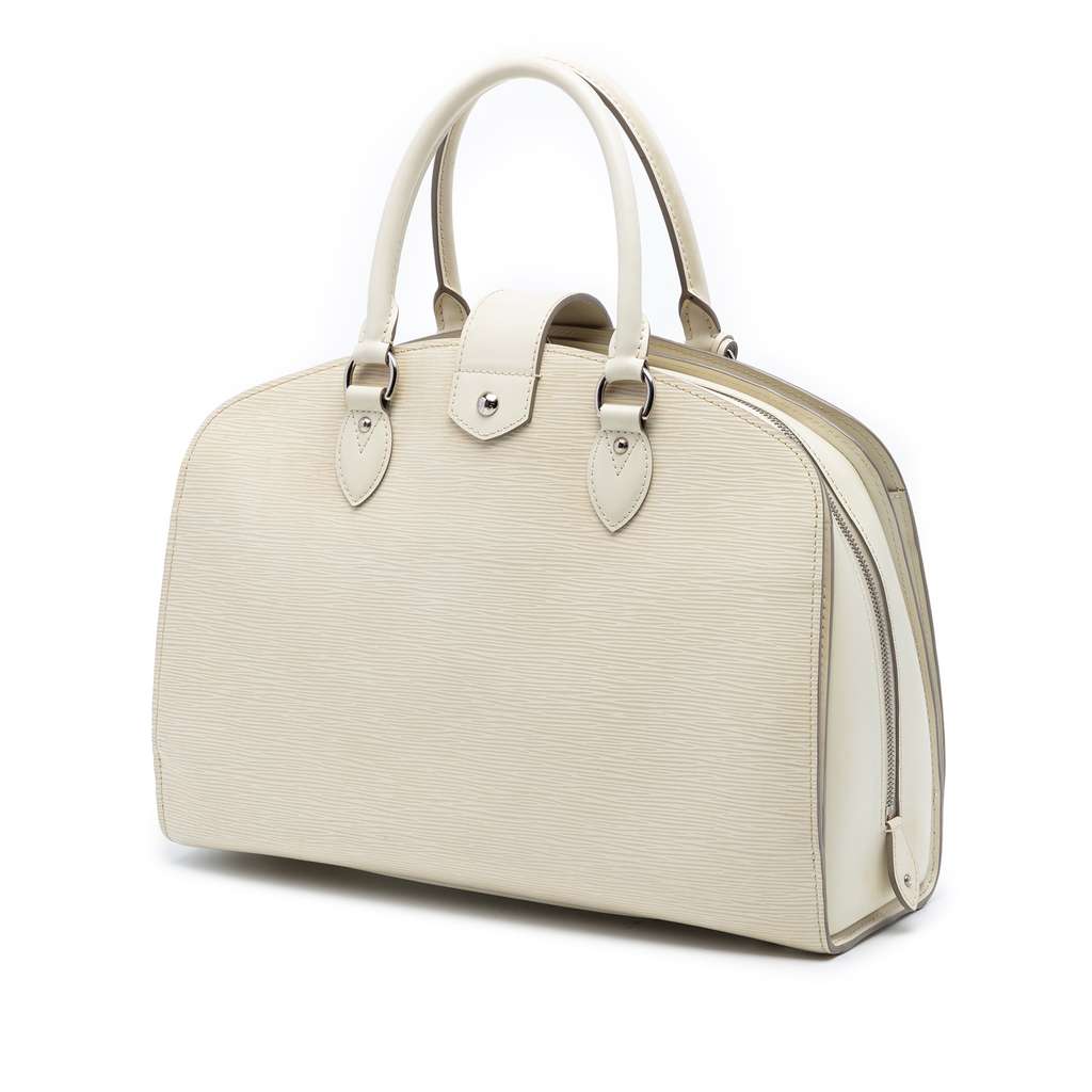 Louis Vuitton Epi Pont Neuf GM White Leather Good condition - Back View
