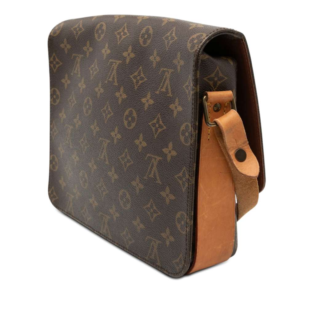 Louis Vuitton Monogram Cartouchiere GM Brown Good condition - Back View