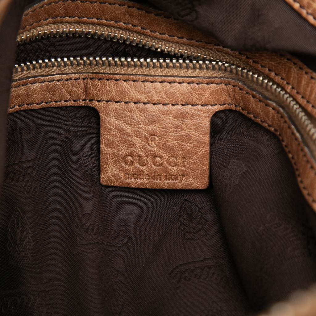 Gucci Medium GG Canvas Bamboo Bar Tote Beige Canvas Good condition - Box View