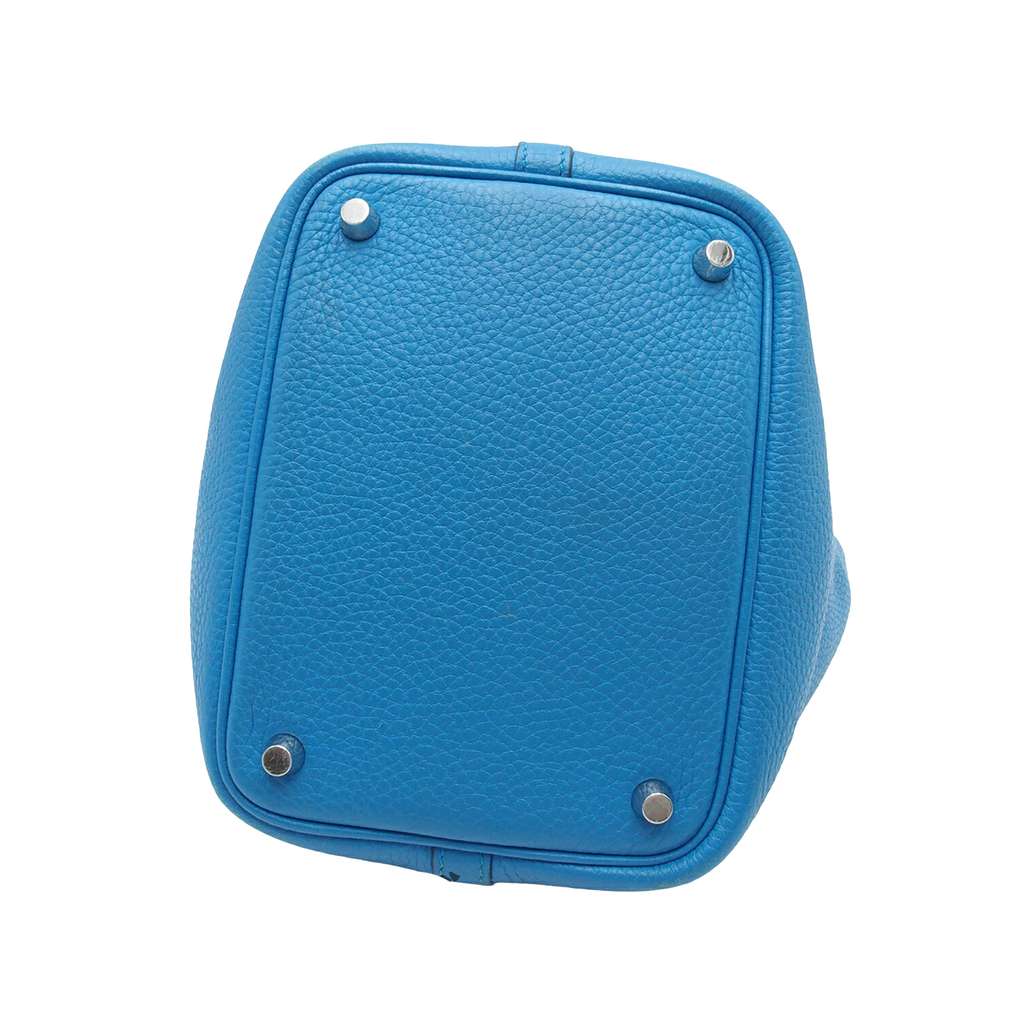 Hermès Clemence Picotin Lock 18 Blue Leather Good condition - Inside View