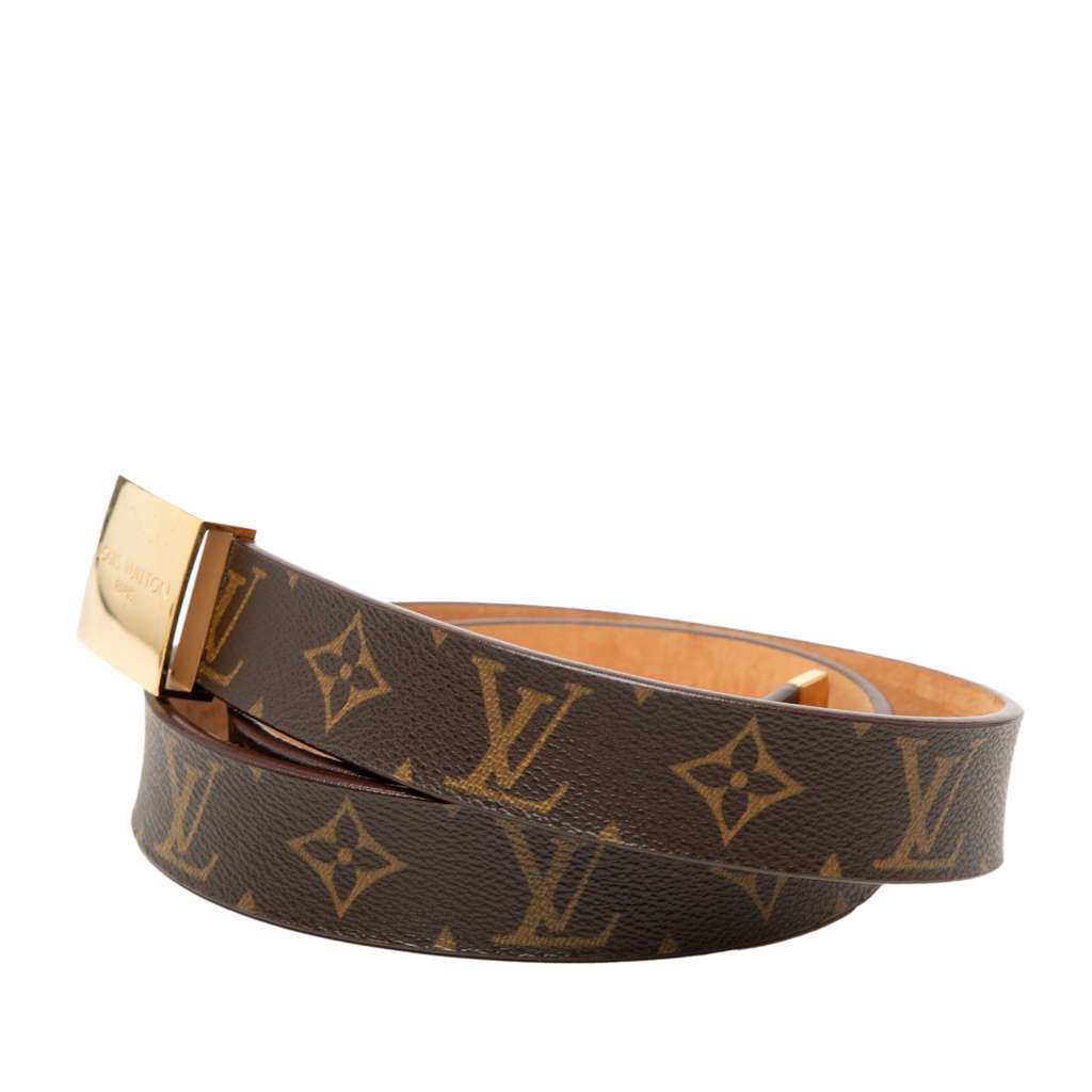 Louis Vuitton Monogram Ceinture Belt Brown Good condition - Back View