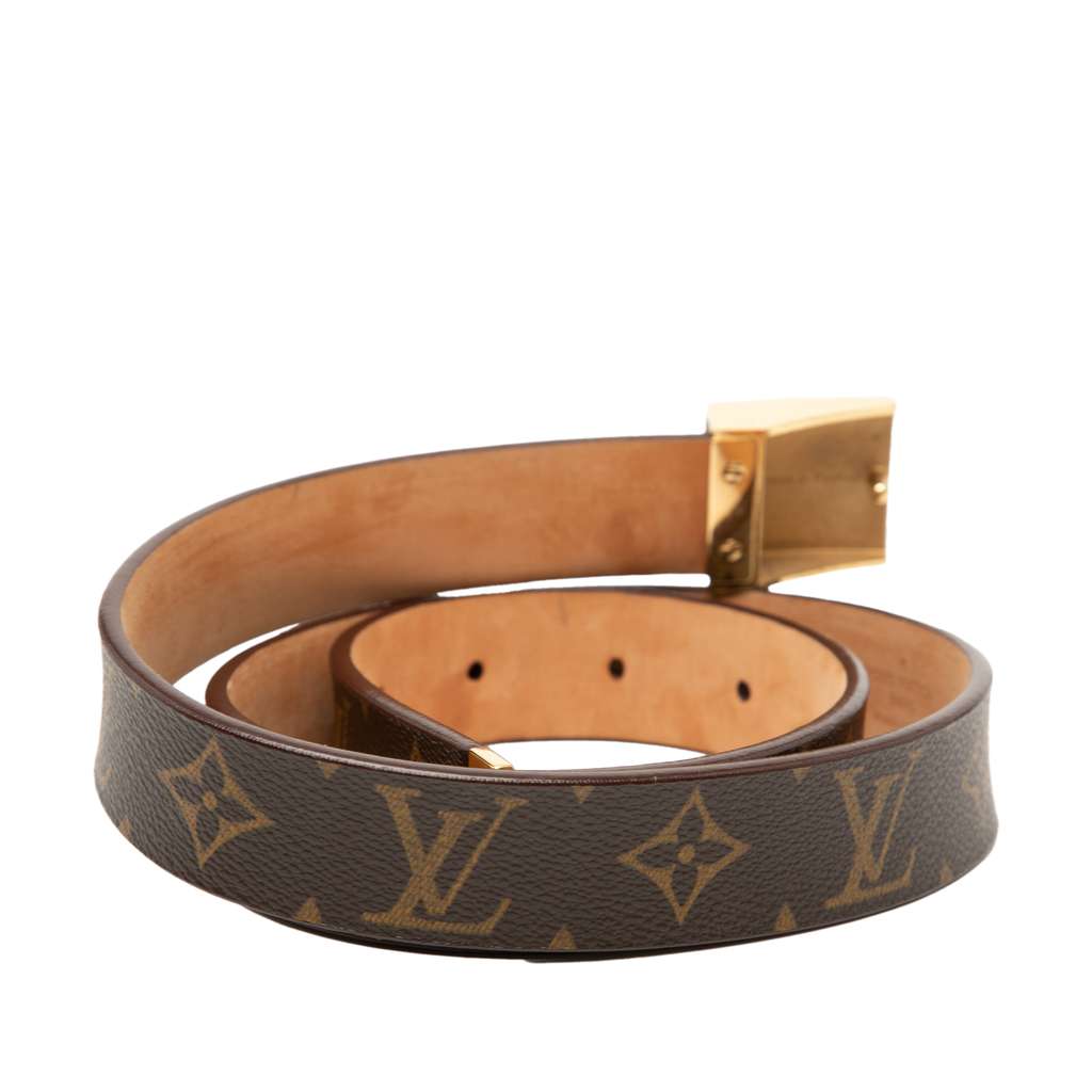Louis Vuitton Monogram Ceinture Belt Brown Good condition - Inside View