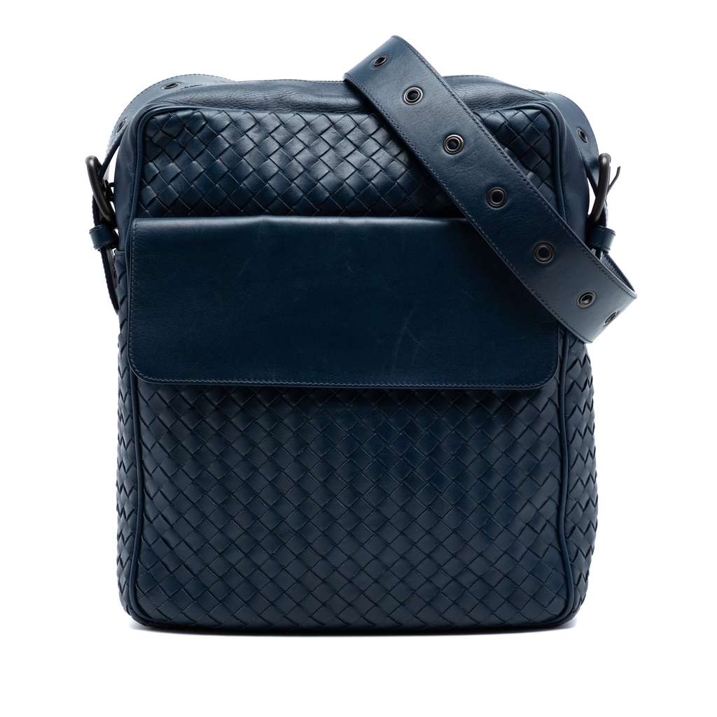 Bottega Veneta Nappa Intrecciato Front Pocket Crossbody