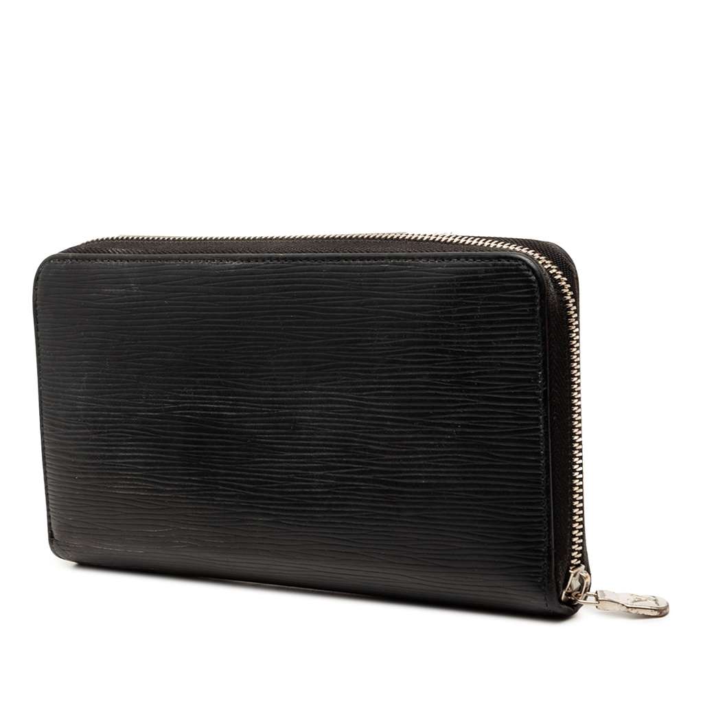 Louis Vuitton Epi Zippy Long Wallet Black Leather Good condition - Back View