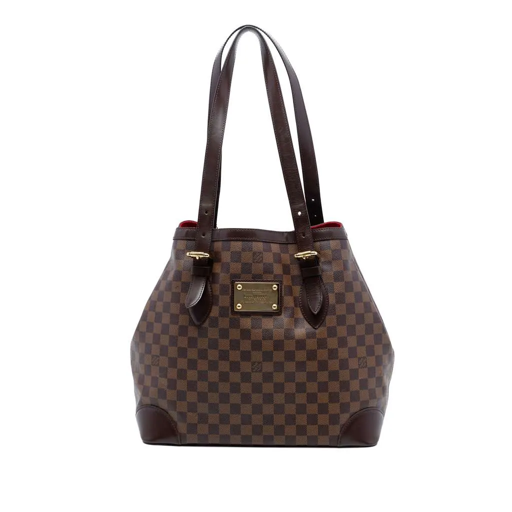 Louis Vuitton Damier Ebene Hampstead GM Brown Very good - Front View