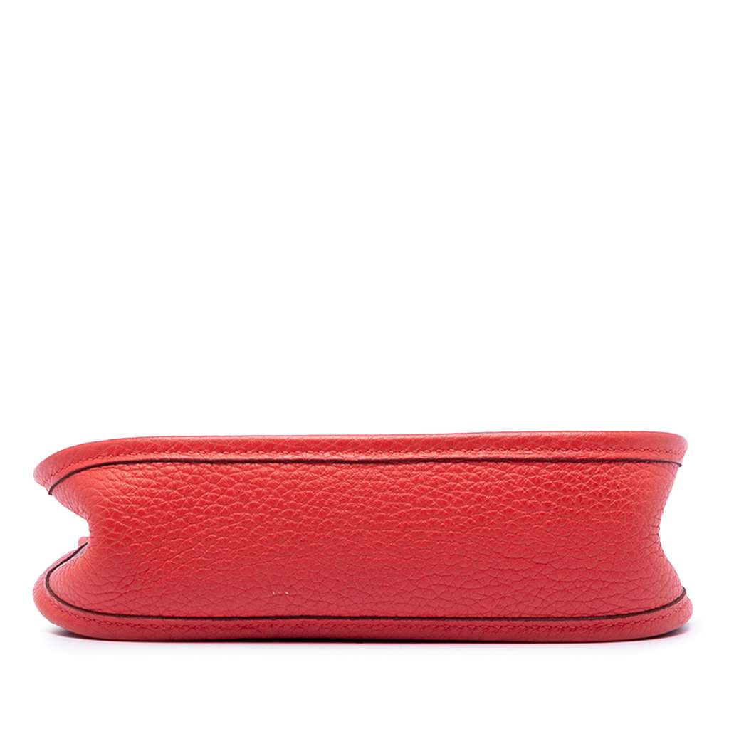 Hermès Clemence Evelyne I TPM Red Leather Good condition - Inside View