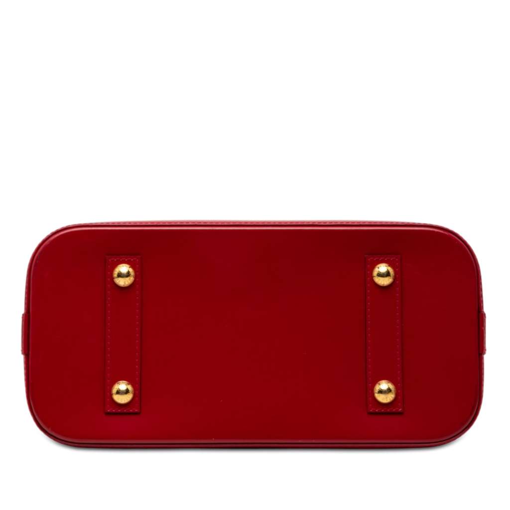 Louis Vuitton Monogram Vernis Alma PM Red Leather Good condition - Inside View