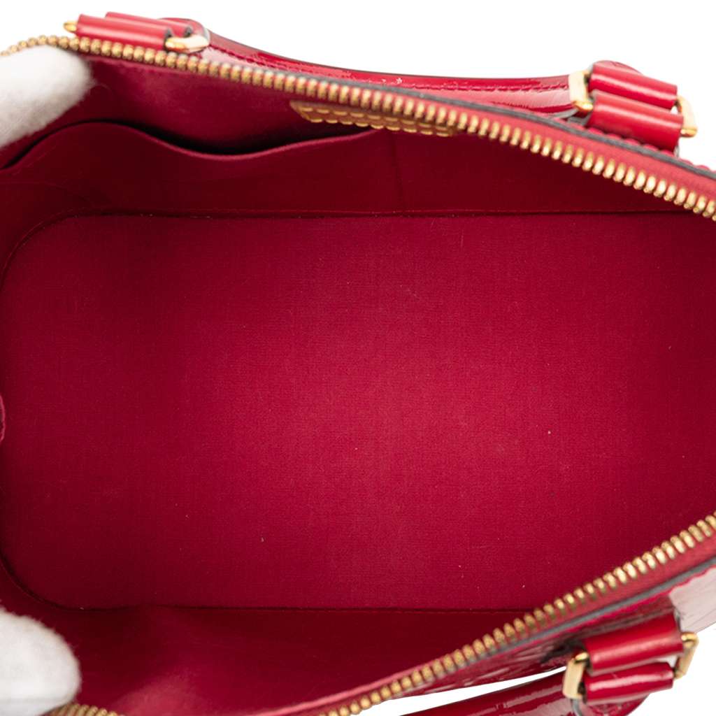 Louis Vuitton Monogram Vernis Alma PM Red Leather Good condition - Model View